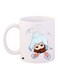 Cartoon Printed Coffee Mug White/Blue/Brown 11ounce