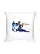 Mobile Legends Printed Decorative Cushion White/Blue/Black 16x16inch