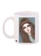 Cartoon Girl Printed Coffee Mug White/Grey/Brown 11ounce