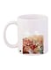 Printed Coffee Mug White/Red/Beige 11ounce