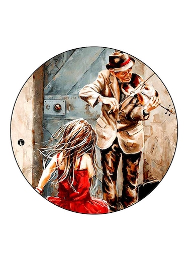 Vintage Art Printed Fridge Magnet Multicolour