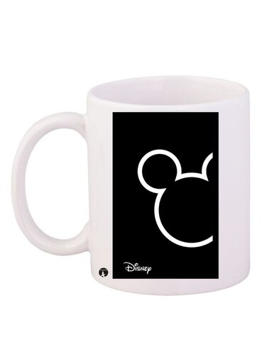 Mickey Mouse Printed Coffee Mug White/Black