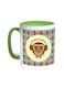 Cartoon Drawings - Monkey Printed Coffee Mug Green/White 11ounce