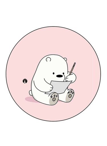 We Bare Bears Printed Fridge Magnet Multicolour