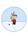 Snoopy Printed Fridge Magnet Multicolour