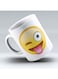 Wink Emoji Printed Ceramic Coffee Mug White