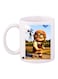 Up Printed Mug White/Brown/Blue Standard Size