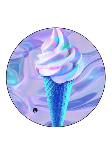 An Ice Cream Printed Fridge Magnet Round Multicolour