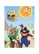 Super Mario Themed Metallic Plate Blue/Green/Beige 20x15cm