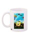 SpongeBob Printed Coffee Mug White/Yellow/Brown 11ounce
