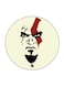 Video Game God Of War Printed Fridge Magnet Round Multicolour