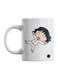 Sleeping Chibi Maruko-Chan Printed Mug White/Pink/Black