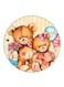 Bears Printed Fridge Magnet Multicolour