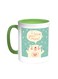 I Love My Mom Printed Coffee Mug Green/White 11ounce