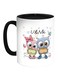 U &amp; Me Printed Coffee Mug White/Black 11ounce