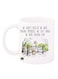 Printed Coffee Mug White/Black/Green 12ounce