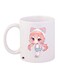 Printed Coffee Mug White/Pink/Blue 11ounce