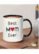 Best Mom Ever" 11oz Ceramic Coffee Mug - Perfect Gift for Mother's Day, Birthdays &amp; Holidays - Insulated, Reusable, Dishwasher Safe