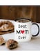 Best Mom Ever" 11oz Ceramic Coffee Mug - Perfect Gift for Mother's Day, Birthdays &amp; Holidays - Insulated, Reusable, Dishwasher Safe