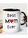 Best Mom Ever" 11oz Ceramic Coffee Mug - Perfect Gift for Mother's Day, Birthdays &amp; Holidays - Insulated, Reusable, Dishwasher Safe