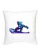Mobile Legends Character Printed Decorative Cushion White/Purple/Blue 16x16inch