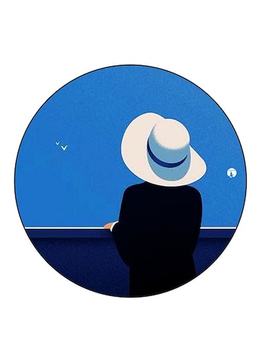 A Woman Printed Fridge Magnet Multicolour