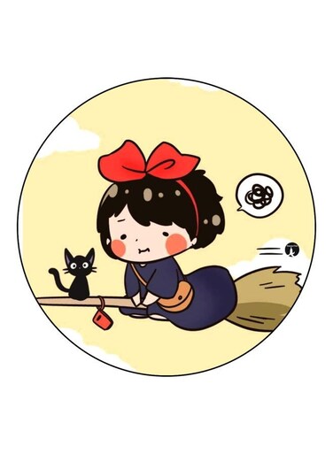 Cartoon Printed Fridge Magnet Beige/Blue/Red 5.5cm