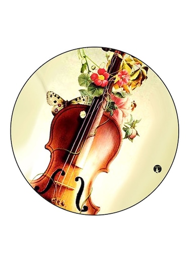 Violin Printed Fridge Magnet Multicolour
