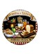 Vintage Art Printed Fridge Magnet Multicolour