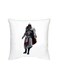 Assassins Creed Printed Decorative Cushion White/Grey/Red 16x16inch