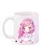 Cartoon Printed Coffee Mug White/Pink/Beige 11ounce