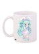 Cartoon Girl Printed Coffee Mug White/Green/Purple 11ounce