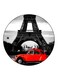 Effiel Tower Printed Fridge Magnet Round Multicolour