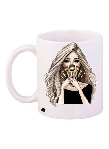 Anime Printed Coffee Mug White/Brown/Black