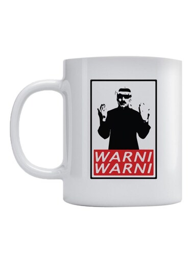 Warni Printed Coffee Mug White/Black/Red