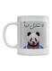 Panda Printed Mug White/Blue/Black 350ml