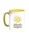 You Are My Sunshine Printed Coffee Mug Yellow/White 11ounce