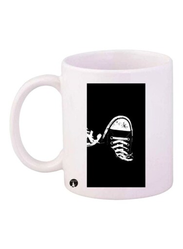 Shoe Printed Mug White/Black