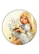 Girl Printed Fridge Magnet Multicolour