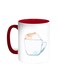 Cup Of Coffee In A Foam Printed Mug Red/White 11ounce