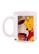 Winnie-The-Pooh Printed Coffee Mug White/Yellow/Red 11ounce