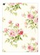 Printed Decorative Plate White/Pink/Green 15 x 20cm