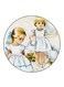 Vintage Art Printed Fridge Magnet Multicolour