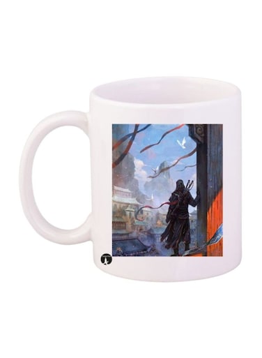 Assassin's Creed Printed Mug White/Blue/Orange Standard Size