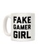 Fake Gamer Girl Printed Coffee Mug White