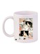 Cartoon Printed Ceramic Coffee Mug White/Orange/Black