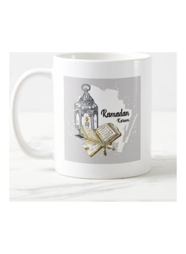 Ramadan Kareem Design Printed Mug White