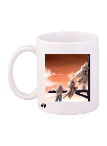 Assassin's Creed Printed Mug White/Orange/Brown Standard Size