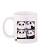 Panda Printed Mug White/Black
