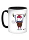 Sports Printed Coffee Mug Black/White/Brown